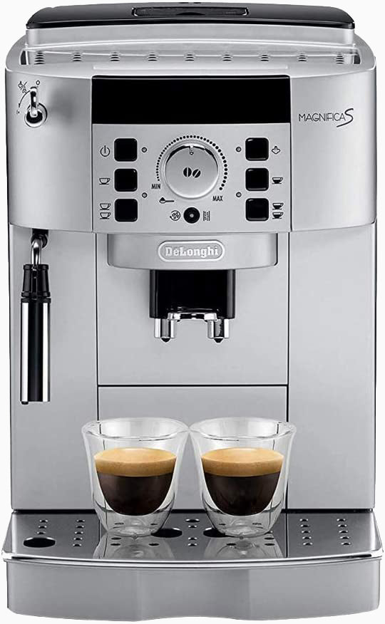 Machine Espresso De'Longhi Magnifica S + 2 Blend Mirka© 250g + 2 Origines Mirka© 250g + 2 Tasses double paroi